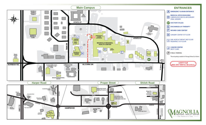 map of the area
