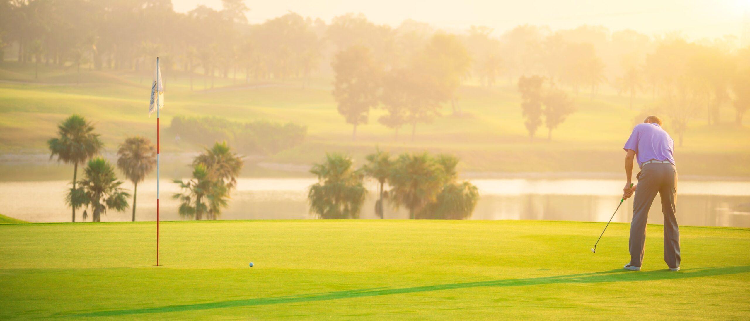 Man Playing Golf